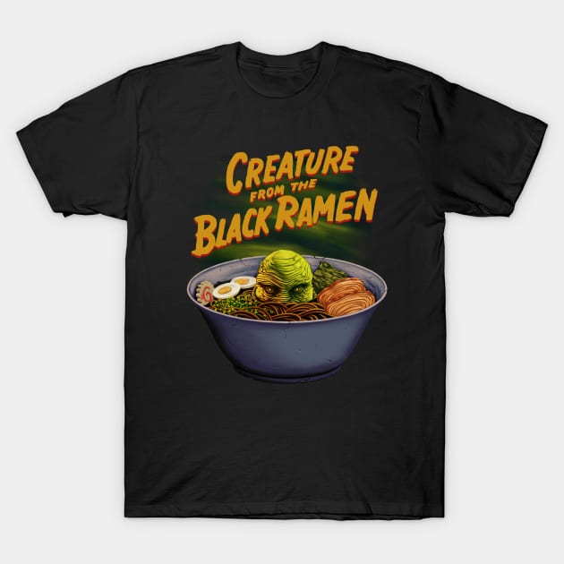 Creature from The Black Ramen T-Shirt by khairulanam87